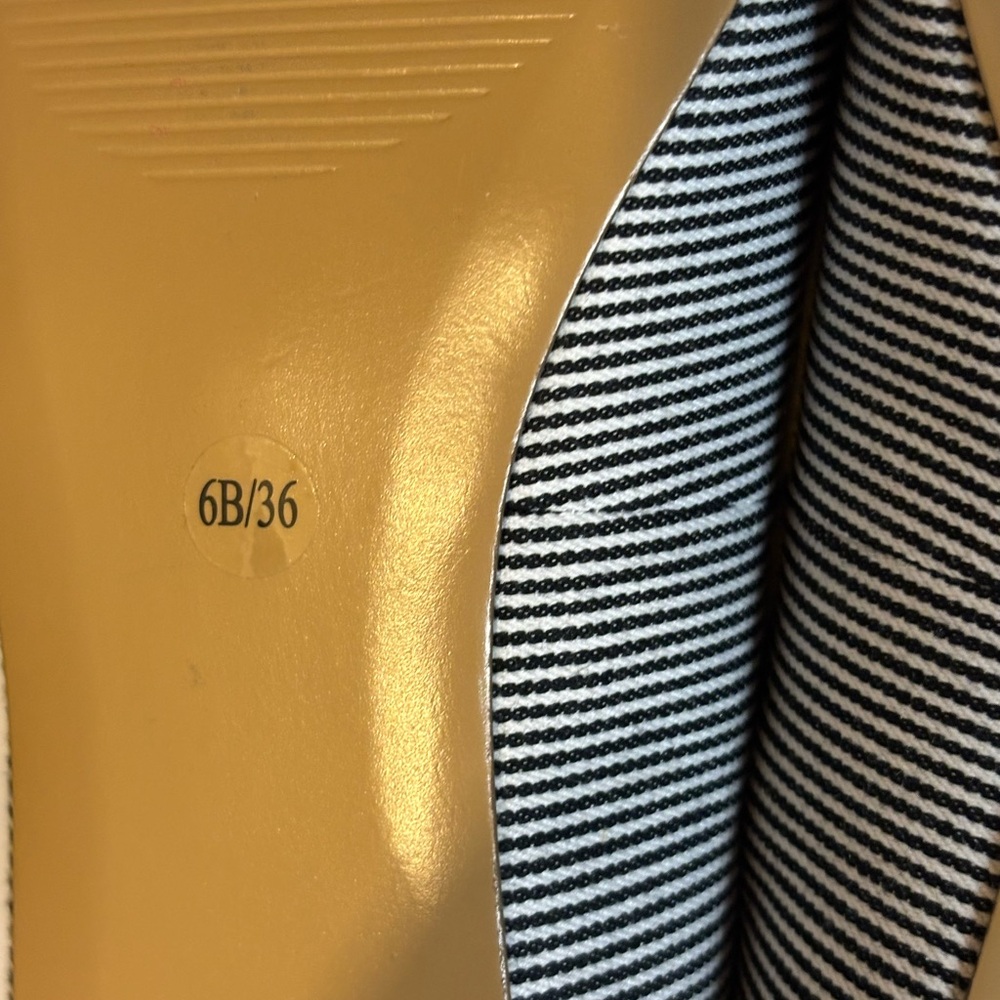 Sole Society Striped Flats with Yellow Accents - Picture 6 of 8